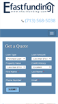 Mobile Screenshot of efastfunding.com